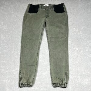 Paige Mayslie Maternity Jogger Pants Womens 26 Vintage Ivy Green Stretch Casual